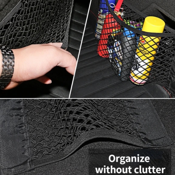 Car Back Rear Trunk Storage Net Seat Elastic String Net Magic storage net - Picture 5 of 9